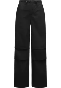 Брюки из ткани рэгвир "Парагата", стильные брюки-парашюты на кулиске Ragwear, черный