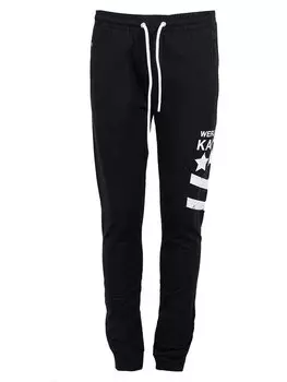 Брюки из ткани regular fit Bikkembergs, черный