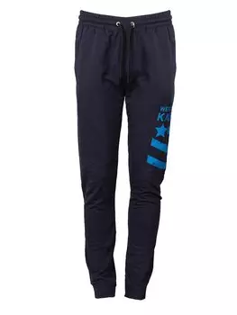 Брюки из ткани regular fit Bikkembergs, синий