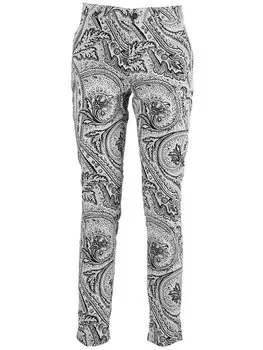 Брюки из ткани regular fit Cafnoir, белый