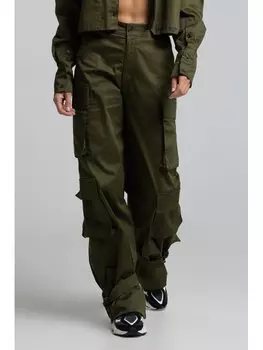 Брюки из ткани regular fit Chiara Wear, хаки