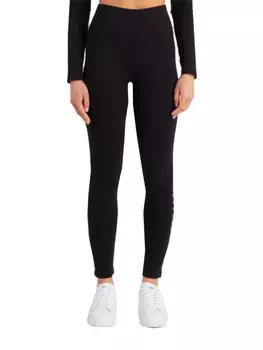 Брюки из ткани regular fit Ea7 Emporio Armani, черный