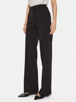 Брюки из ткани regular fit Kontatto, черный