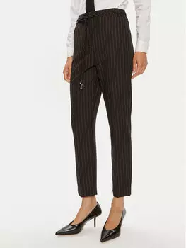 Брюки из ткани regular fit Patrizia Pepe, черный