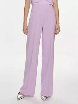 Брюки из ткани regular fit Patrizia Pepe, фиолетовый