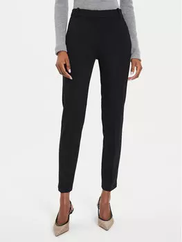 Брюки из ткани regular fit Pinko, черный