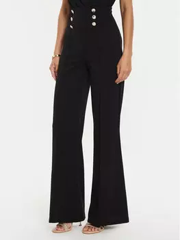 Брюки из ткани regular fit Rinascimento, черный