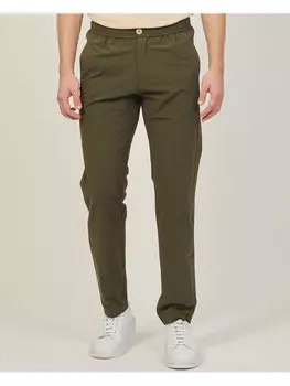 Брюки из ткани regular fit Suns, зеленый