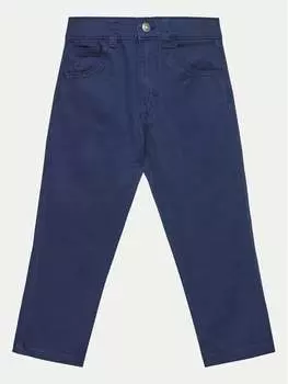 Брюки из ткани regular fit United Colors Of Benetton, синий
