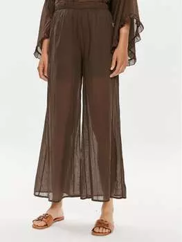 Брюки из ткани regular fit Vicolo, коричневый