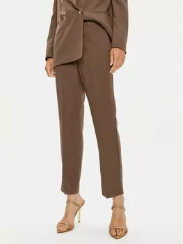 Брюки из ткани regular fit Vicolo, коричневый