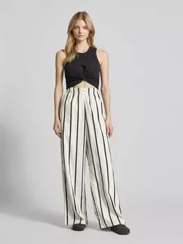 Брюки из ткани с эластичным поясом Karo Kauer, антрацит