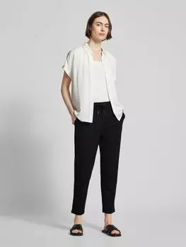 Брюки из ткани с эластичным поясом модель «Сихам» Soyaconcept, черный