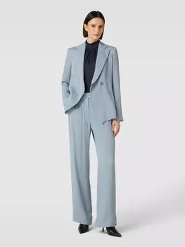Брюки из ткани с фактурным рисунком Emporio Armani, светло-голубой