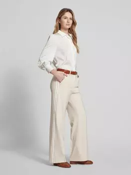 Брюки из ткани с французскими карманами модель 'AMELIE' Cambio, песочный