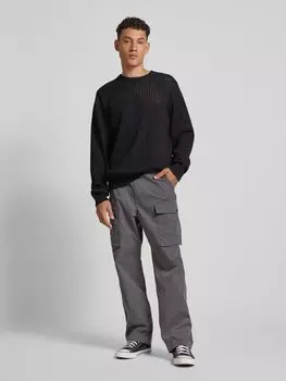 Брюки из ткани с карманами-клапанами модель «БАЛТО» Carhartt Work In Progress, антрацит