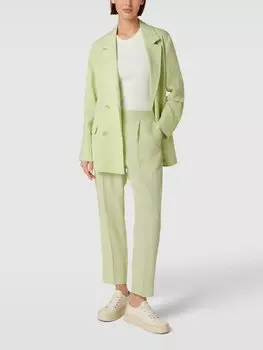 Брюки из ткани с полосатым узором модель «ORA» Pennyblack, зеленый