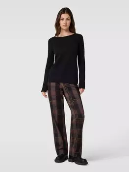 Брюки из ткани с узором по всей поверхности Christian Berg Woman, темно-коричневый