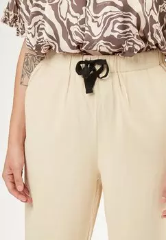 Брюки из ткани Safari Maison Form'elle, бежевые