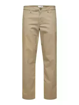 Брюки из ткани SELECTED HOMME "SLH196-STRAIGHT-NEW MILES FLEX PANT NOOS", цвет Greige