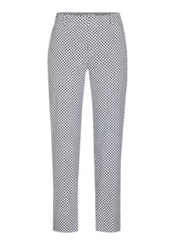 Брюки из ткани Stehmann с минимальным принтом в горошек, цвет Schwarz,092P