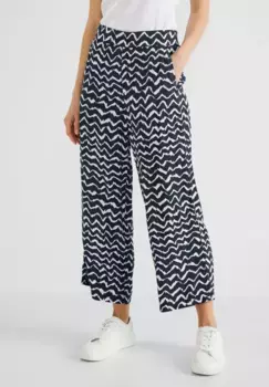 Брюки из ткани STREET ONE, мягкие, синий