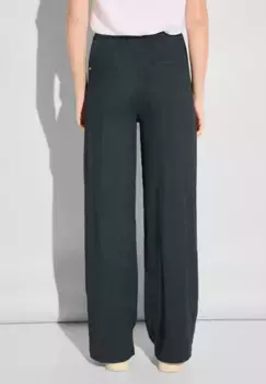 Брюки из ткани STREET ONE с мнущейся тканью, зеленый