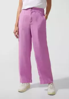 Брюки из ткани STREET ONE, с широкими штанинами, цвет Meta Lilac