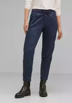 Брюки из ткани STREET ONE, средняя талия, синий