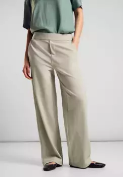Брюки из ткани STREET ONE, завышенная талия, цвет Dolomite Stone