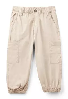 Брюки из ткани United Colors of Benetton, цвет beige
