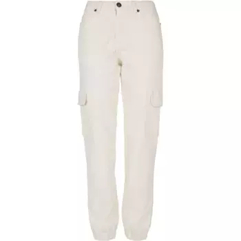 Брюки из ткани URBAN CLASSICS " Urban Classics Women's Ladies Cargo Pants из органического эластичного денима" (1 шт.), белый