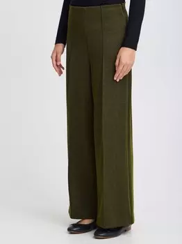 Брюки из ткани жаккард ihkate pa9 Ichi, хаки