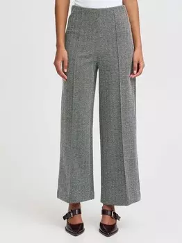 Брюки из ткани жаккард ihkate pa9 Ichi, серый