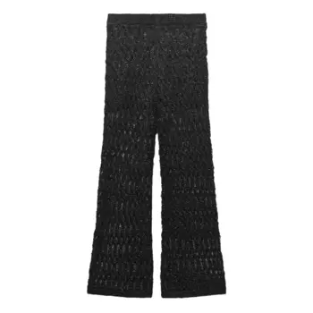 Брюки из трикотажа Zara, черный