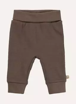 Брюки из трикотажного джерси в рубчик Sterntaler, коричневый