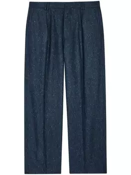 Брюки из твидовой шерсти Paul Smith, синий