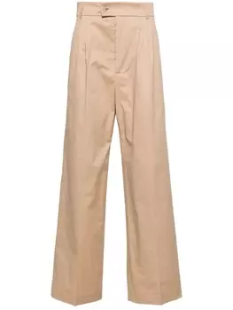 Брюки из твила прямого кроя Patrizia Pepe, бежевый