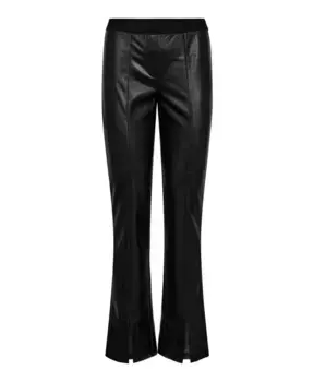 Брюки из веганской кожи без застежек Designers Remix, черный