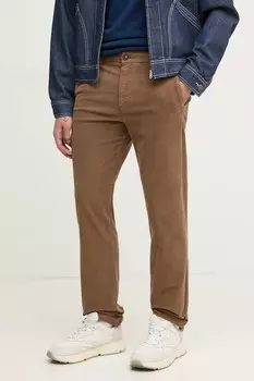 Брюки из вельвета United Colors Of Benetton, коричневый