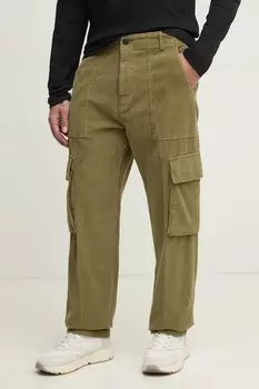 Брюки из вельвета United Colors Of Benetton, зеленый