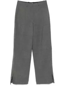 Брюки из вирджинской шерсти JIL SANDER, серый