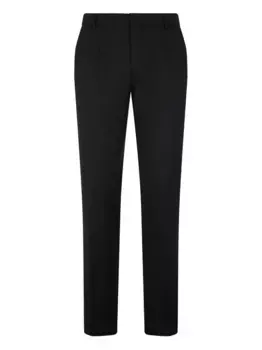 Брюки из вирджинской шерсти со складками Roberto Cavalli, черный