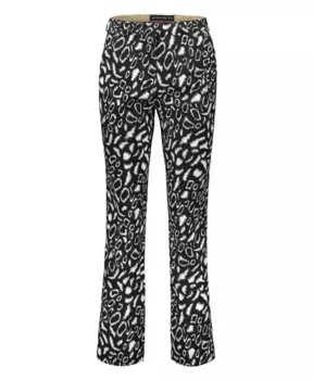 Брюки из вискозы с жаккардовым узором и карманами. Etro, черный