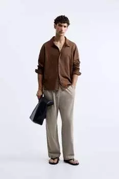 Брюки из жаккарда ZARA