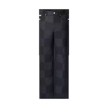 Брюки из жаккардовой шерсти Damier Louis Vuitton, синий