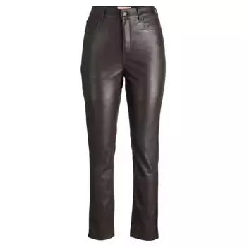 Брюки Jack & Jones Berlin Slim Fit JJXX high waist, коричневый