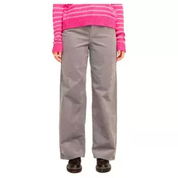 Брюки Jack & Jones Gelly Wide Cord JJXX high waist, серый