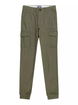 Брюки Jack & Jones Junior Tapered Pants JPSTMARCO JJJOE, оливковый
