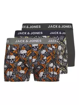 Брюки Jack & Jones Junior Underpants JAChugo Skulls, цвет Night blue/Anthracite